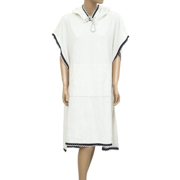 Free People FP Movement Kai Pullover Hoodie Dress Lace Slouchy Beach XL 283717 - Picture 3 of 6